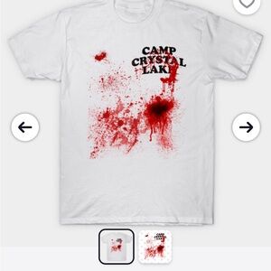 Unisex Friday the 13th Camp Crystal Lake Counselor T- Shirt EUC